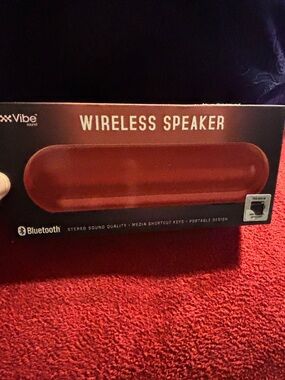 Vibe Wireless Bluetooth Speaker - Red New